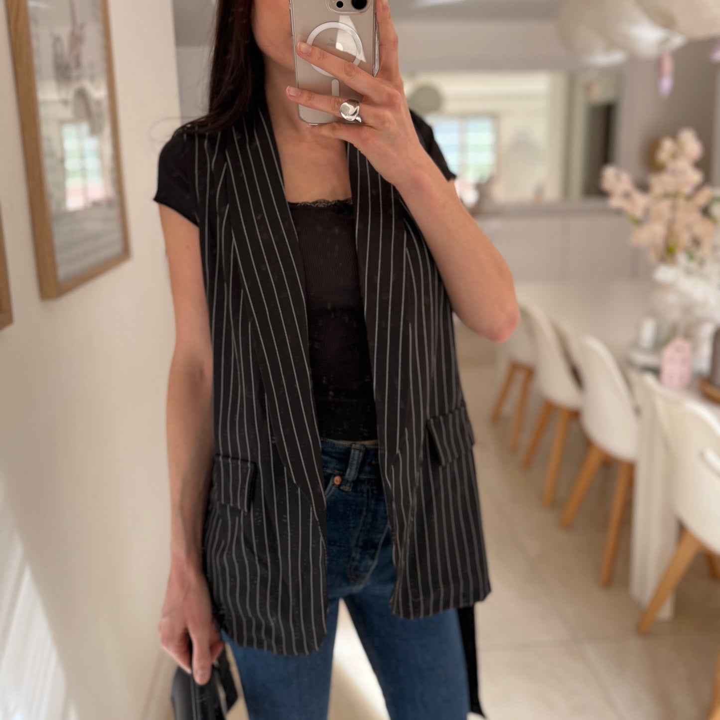 Veste tailleur sans manches