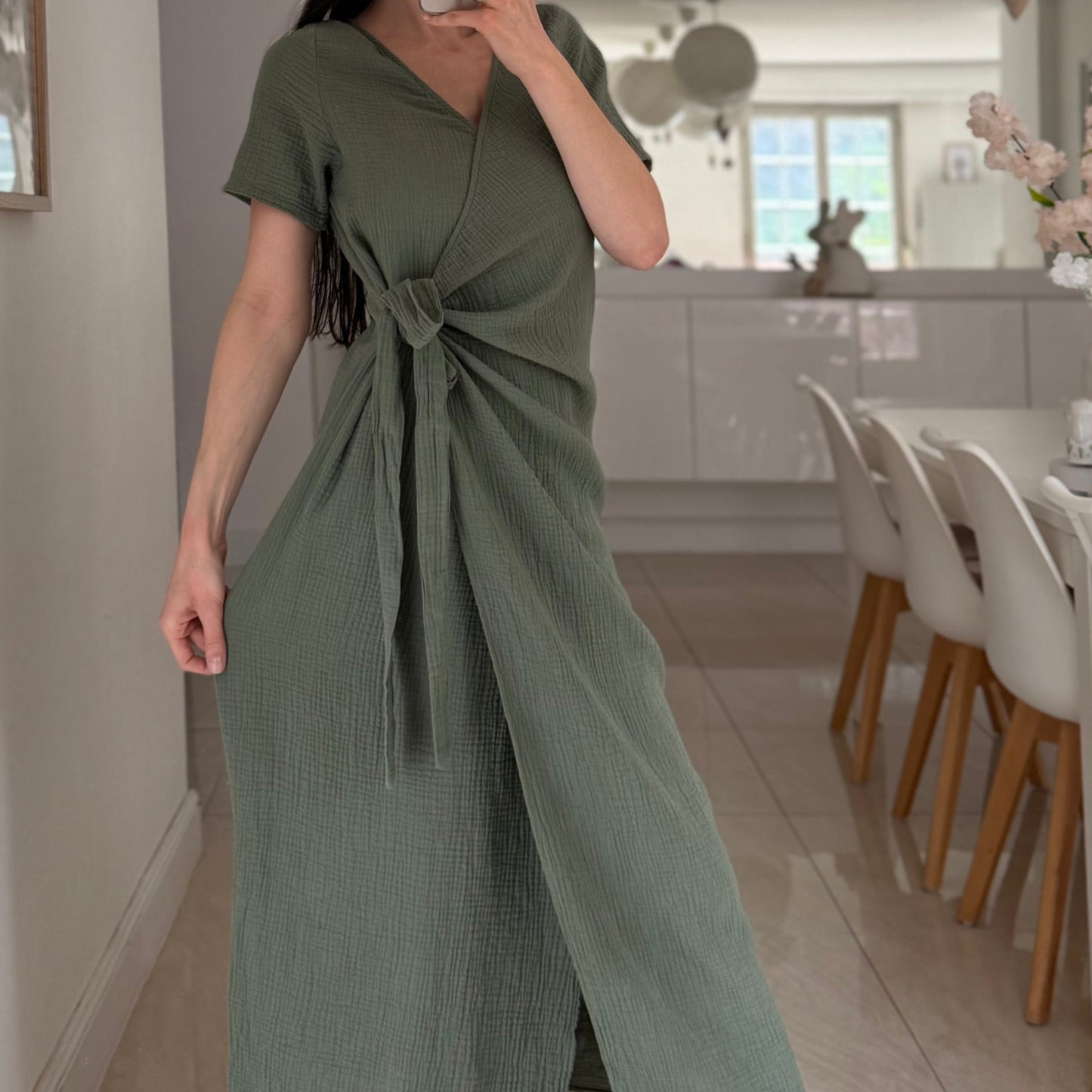 Robe Longue Portefeuille (plusieurs coloris)