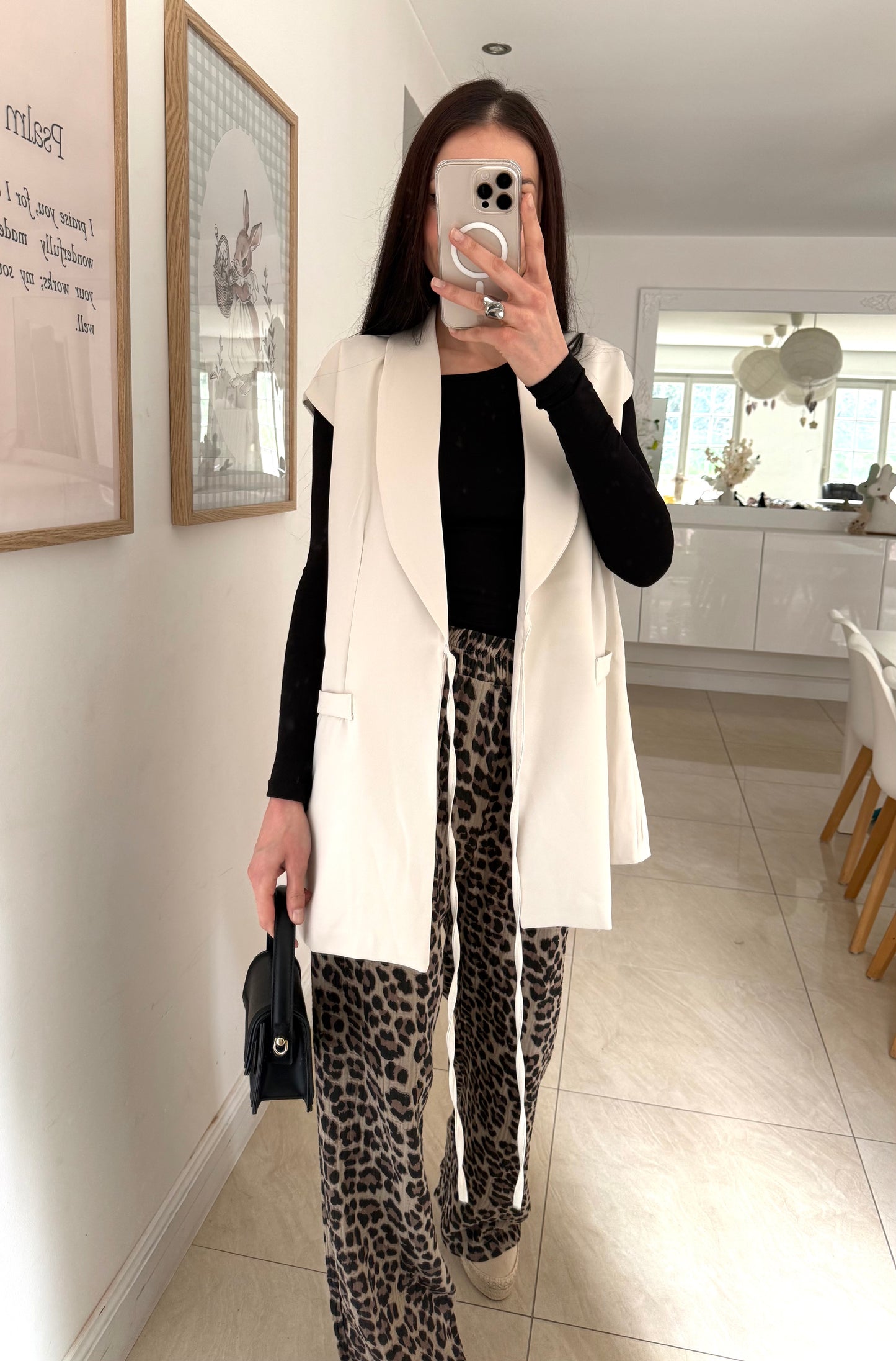 Pantalon Léopard en Coton Gaze