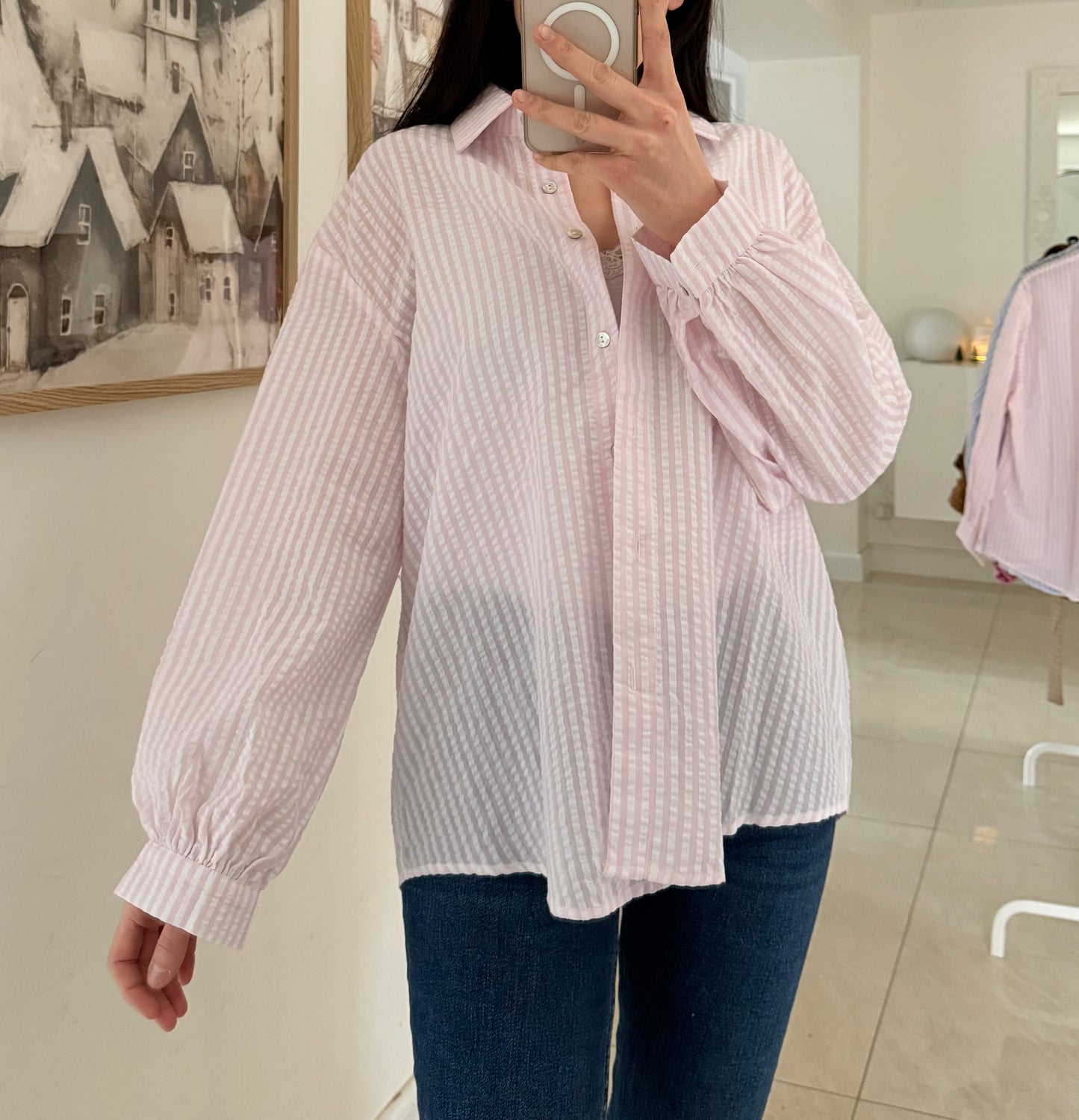 Chemise à rayures (plusieurs coloris)