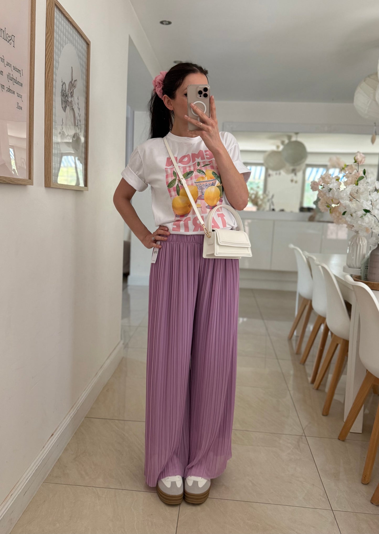Pantalon plissé (plusieurs coloris)