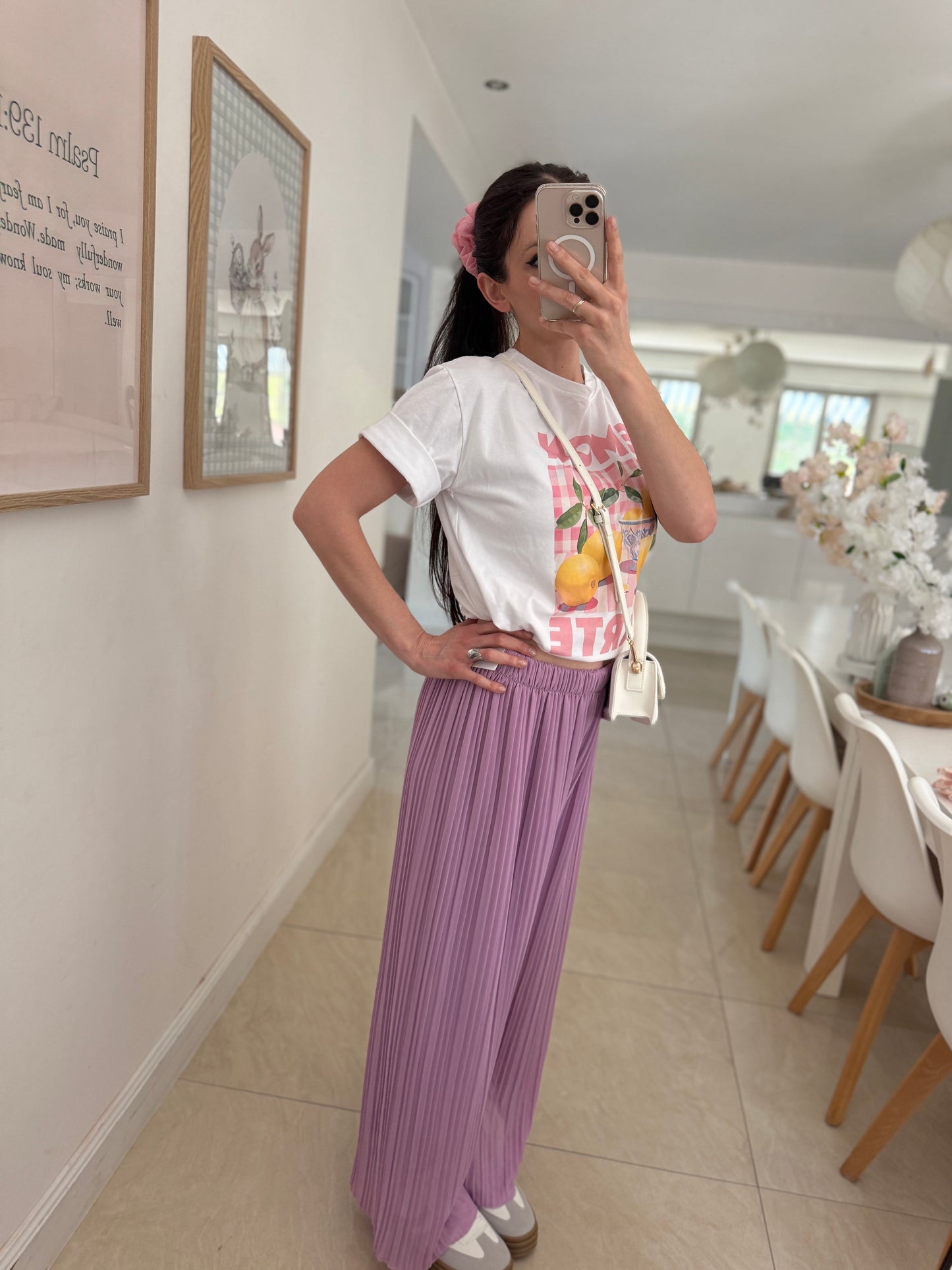 Pantalon plissé (plusieurs coloris)