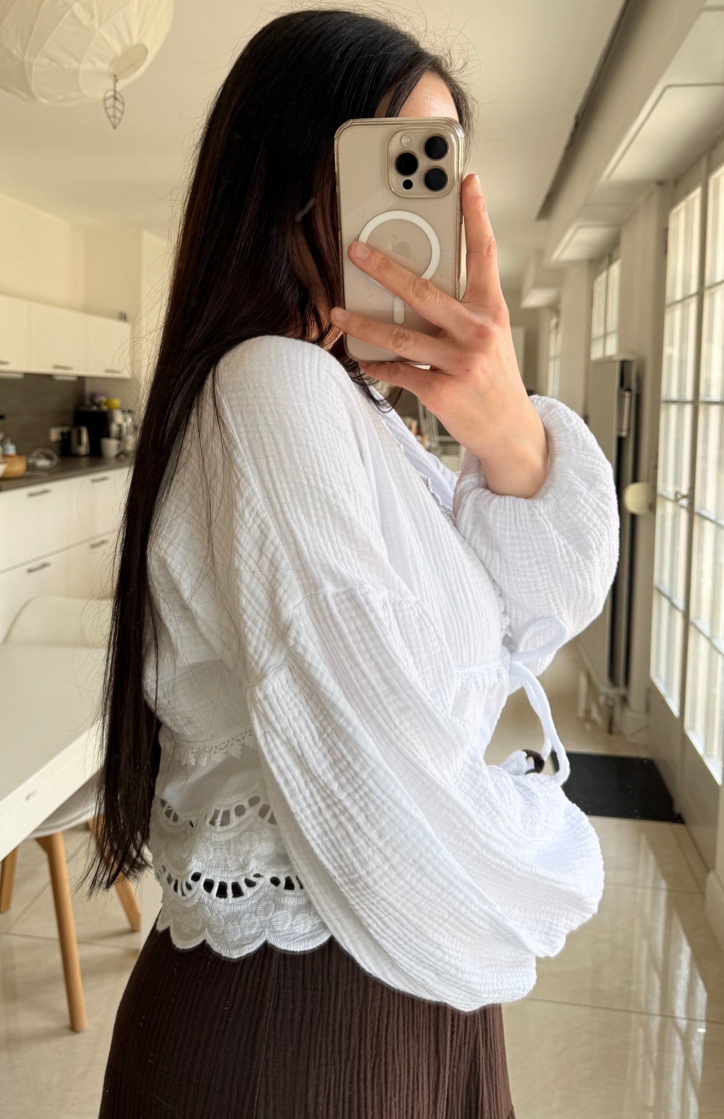 Blouse en gaze de coton
