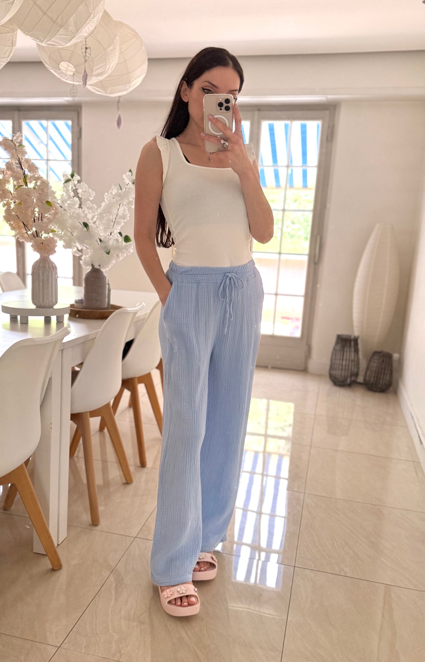 Pantalon gaze (plusieurs coloris)