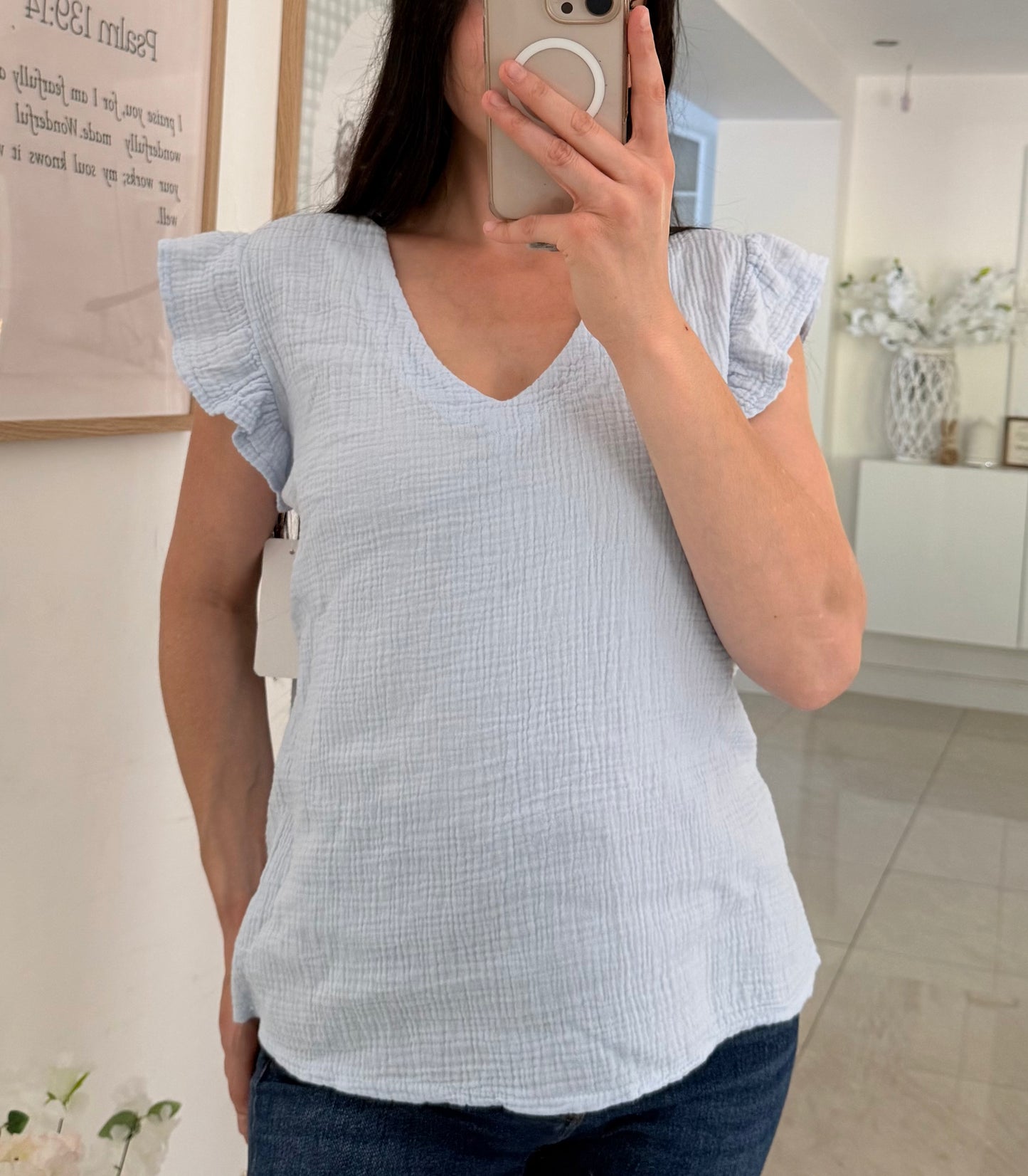 Top gaze de coton