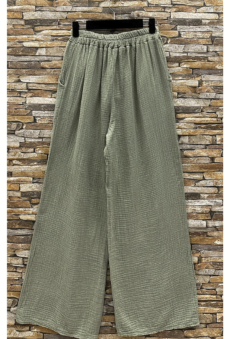Pantalon gaze (plusieurs coloris)
