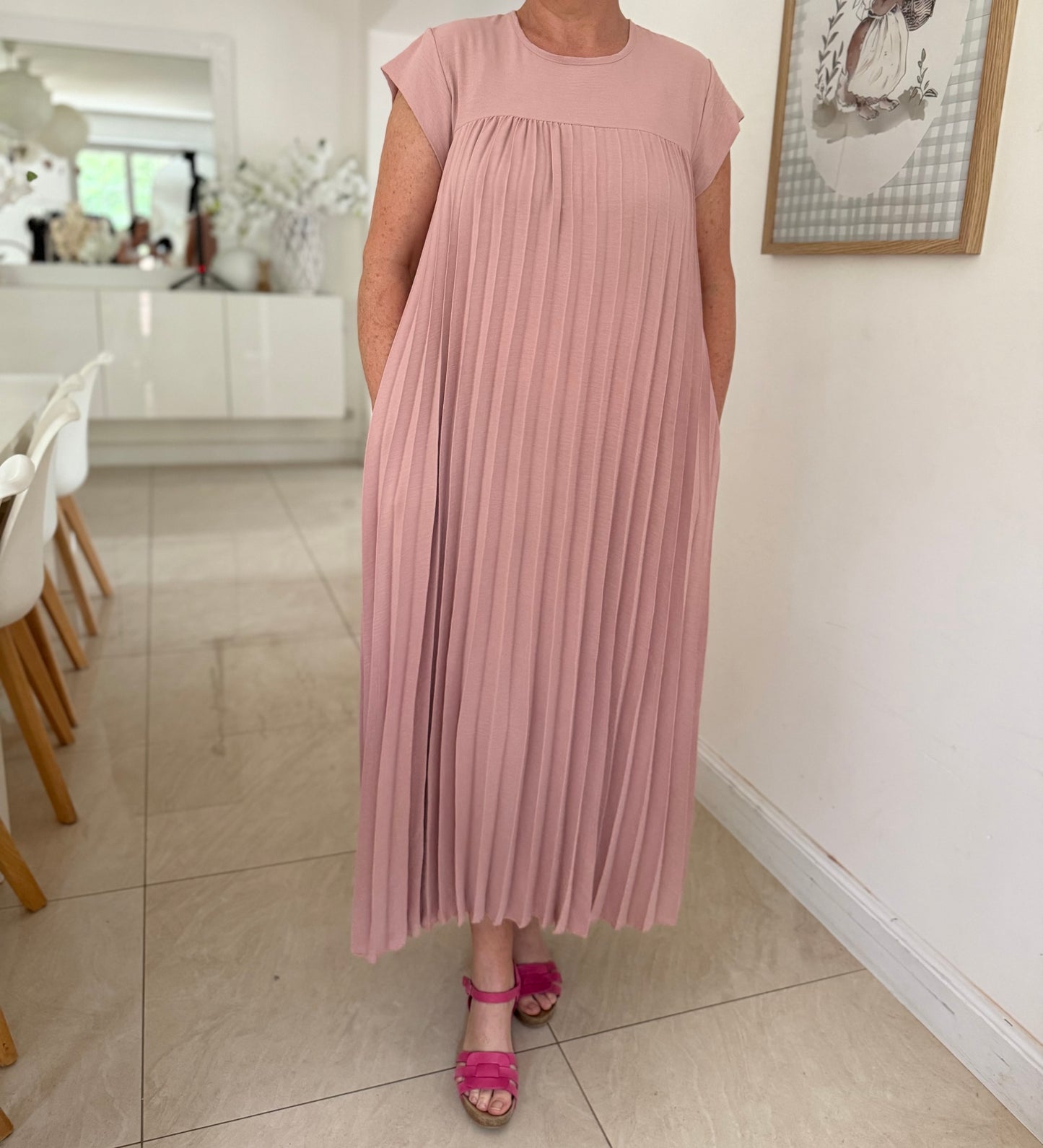 Robe plissée (plusieurs coloris)