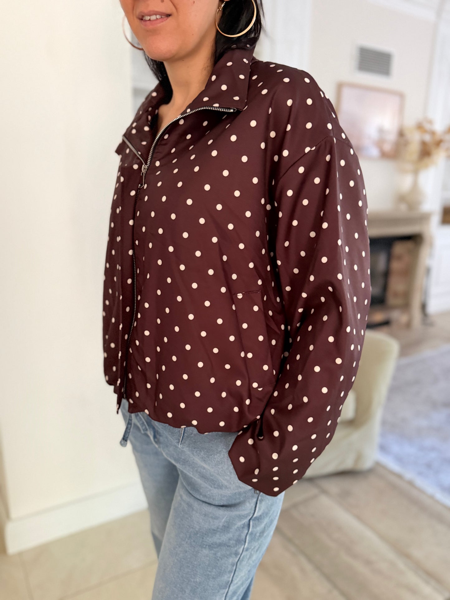 Veste à pois
