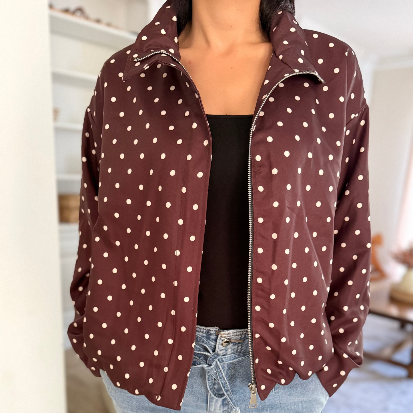Veste à pois