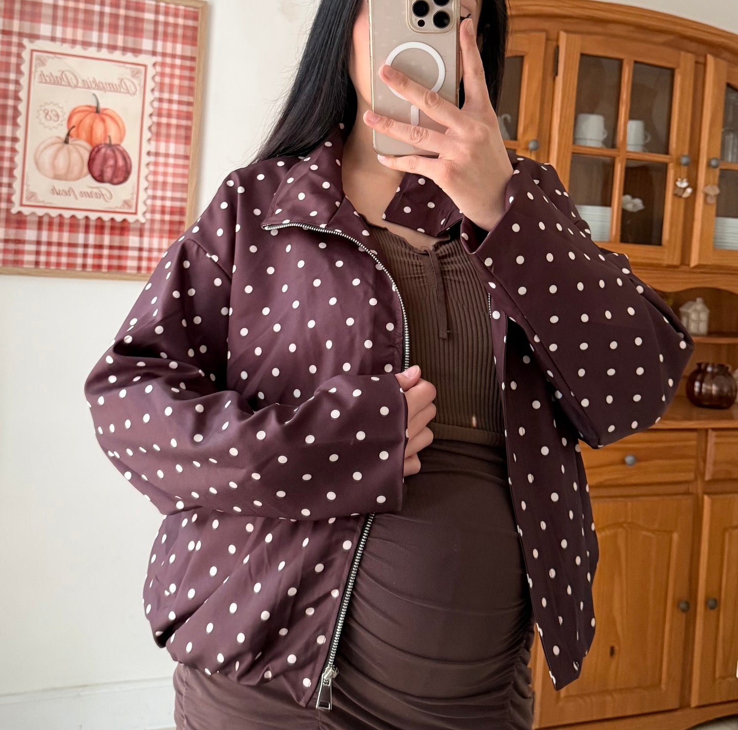 Veste à pois