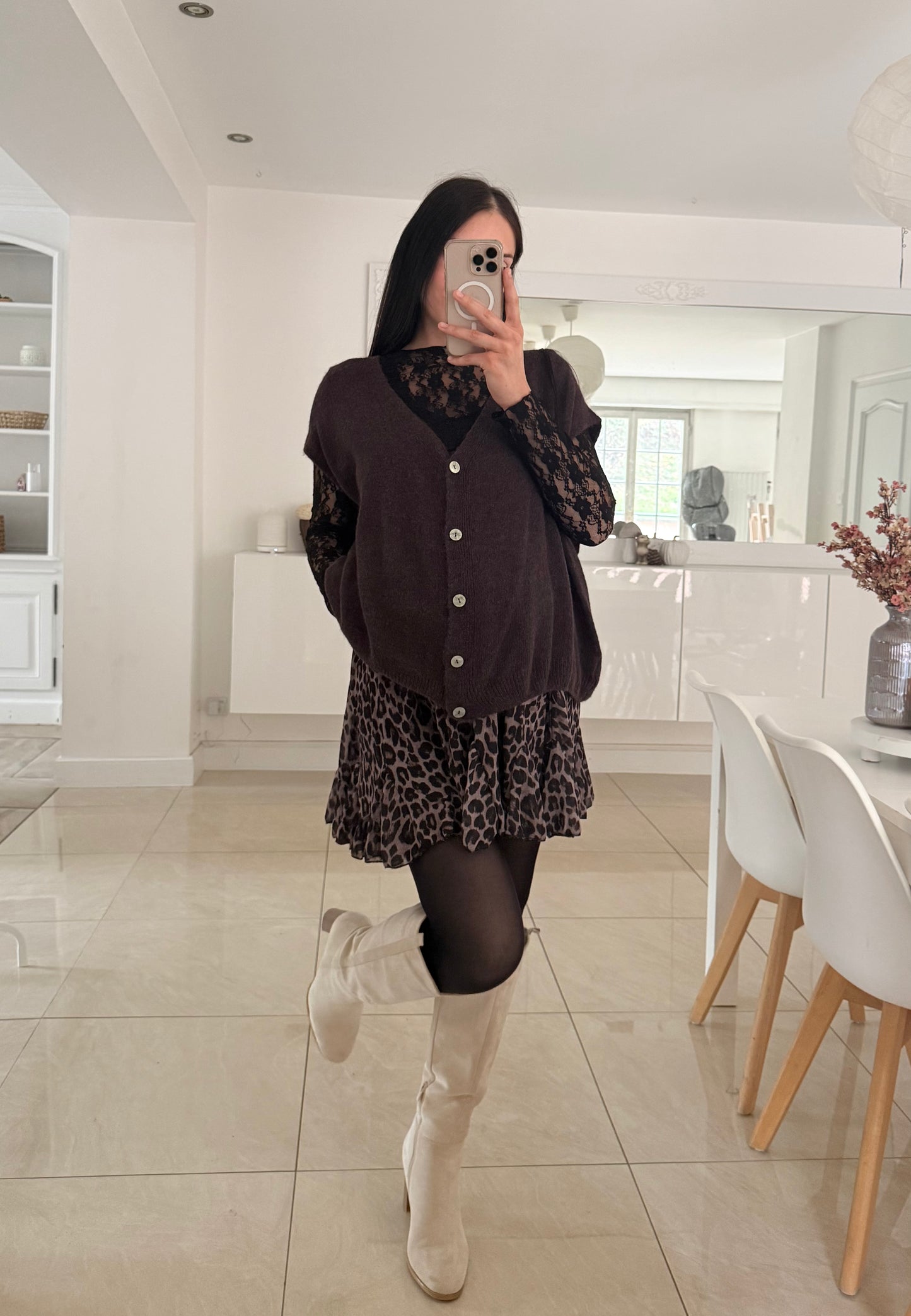 Gilet oversize en alpaga