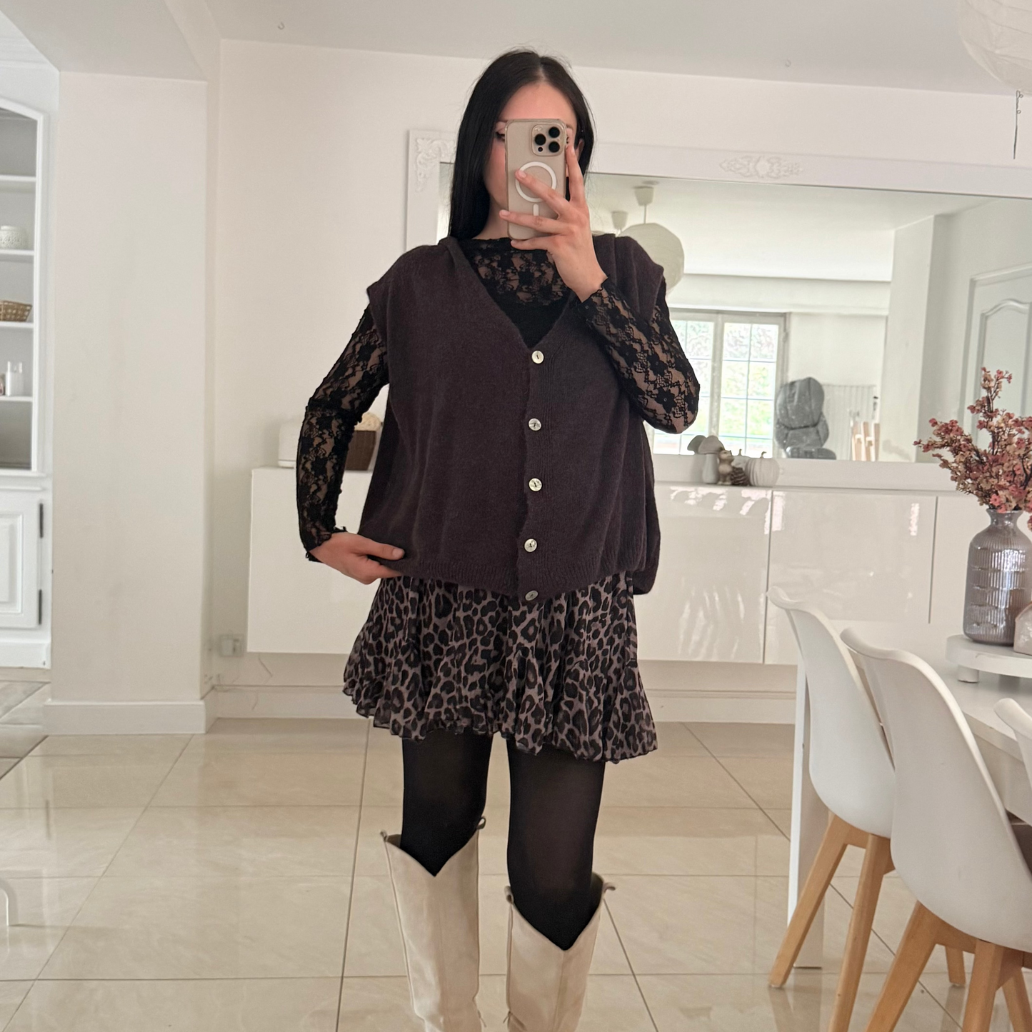 Gilet oversize en alpaga