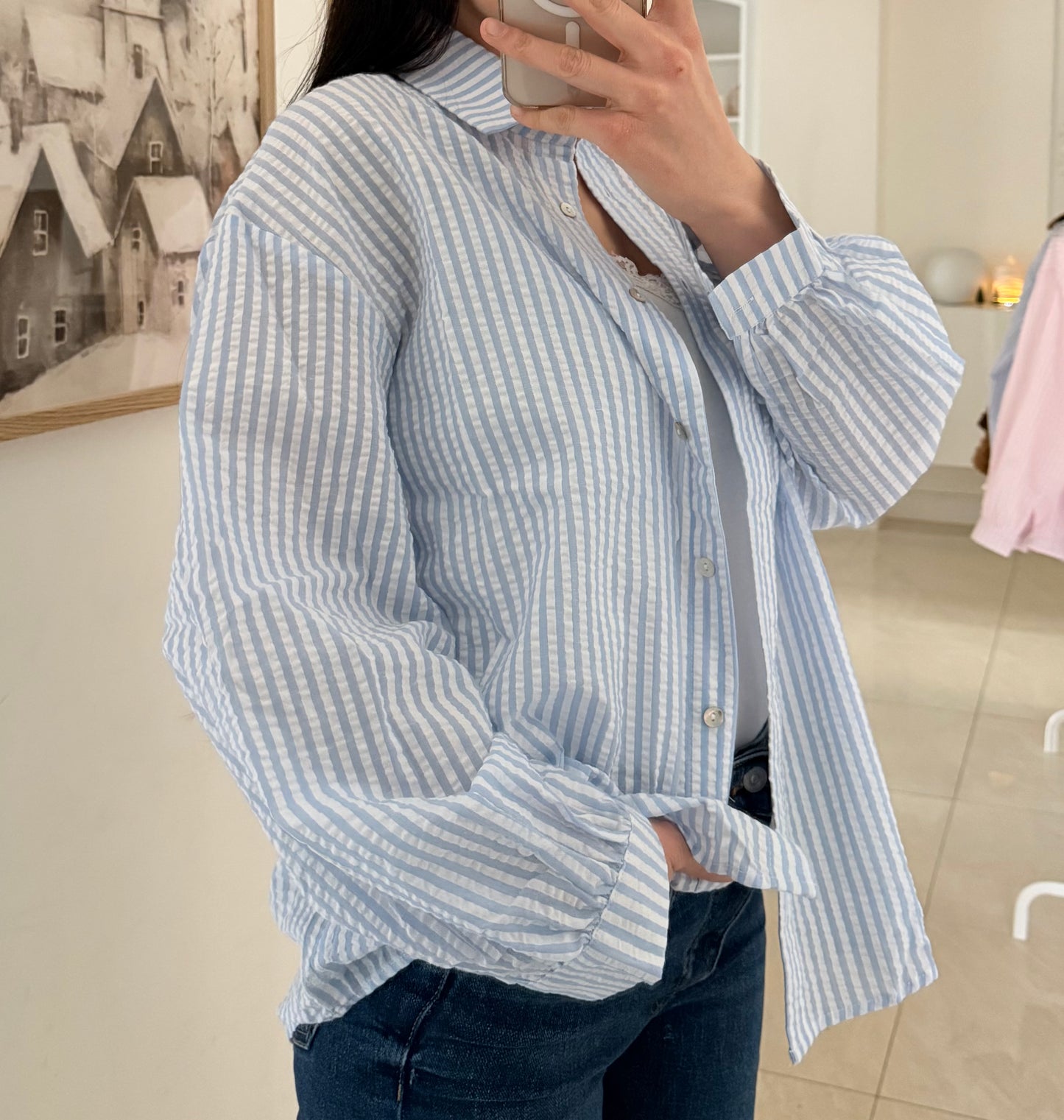 Chemise à rayures (plusieurs coloris)