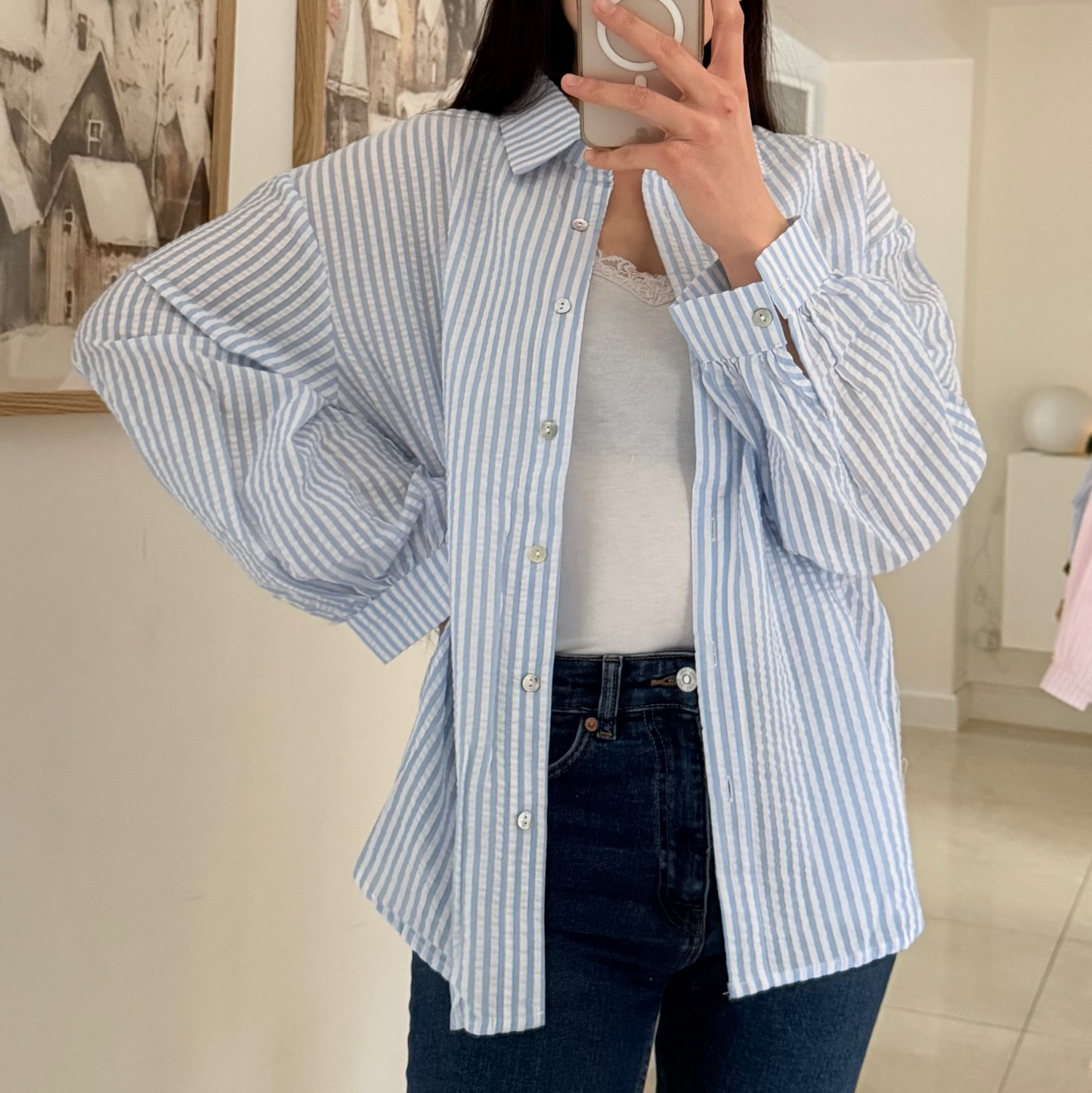 Chemise à rayures (plusieurs coloris)