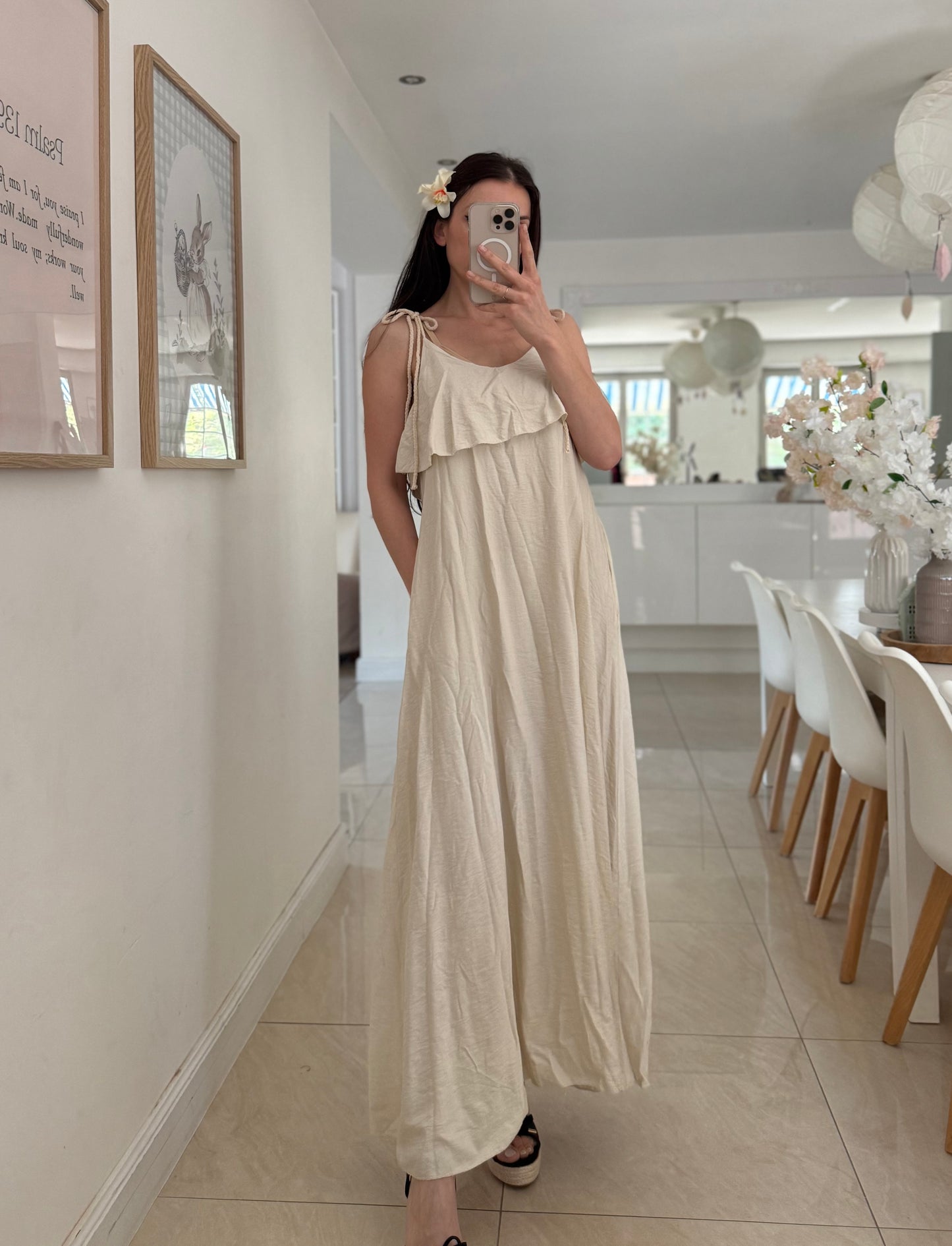 Robe longue à poches