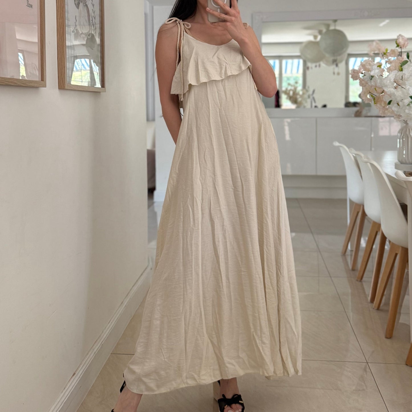 Robe longue à poches