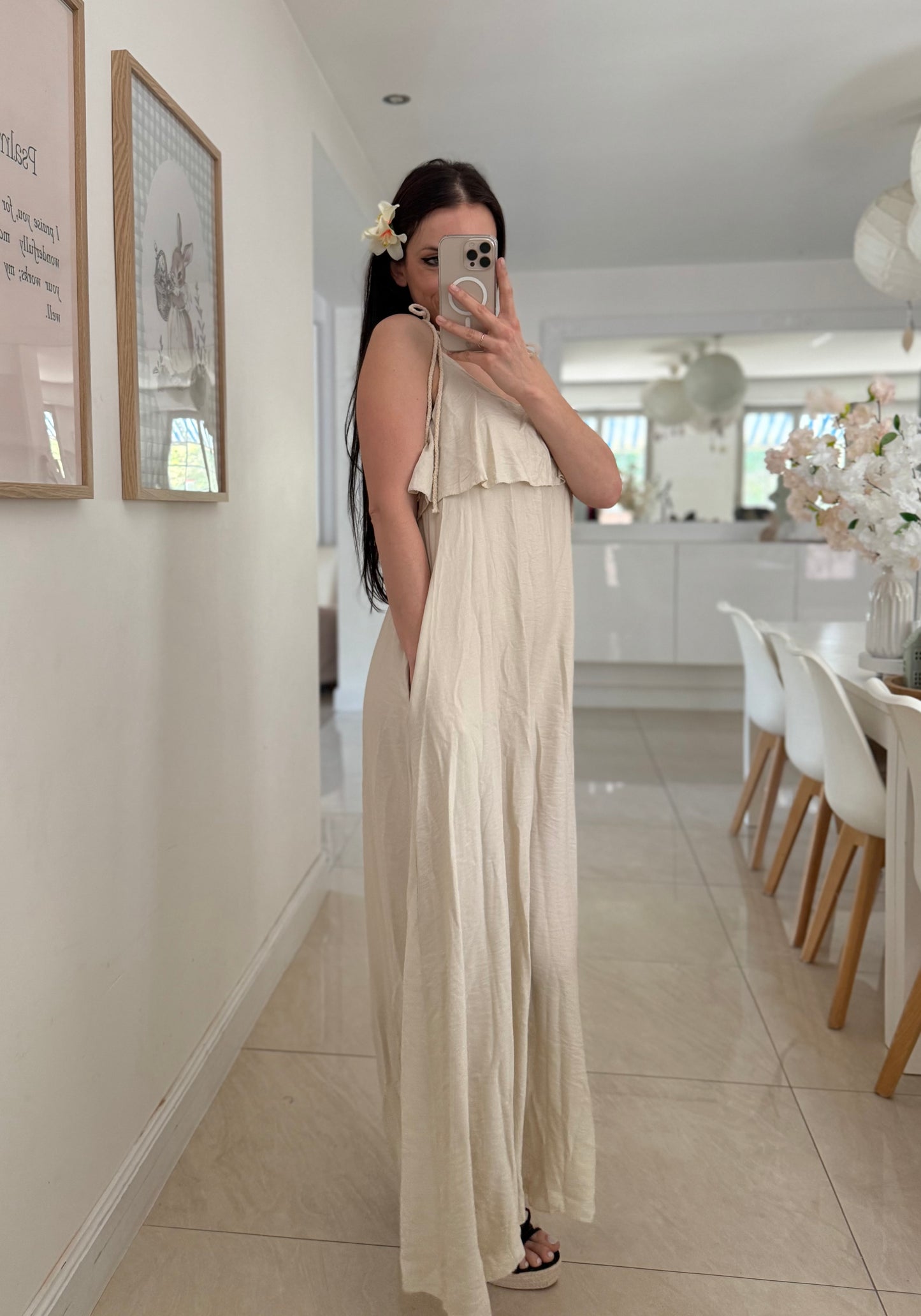 Robe longue à poches