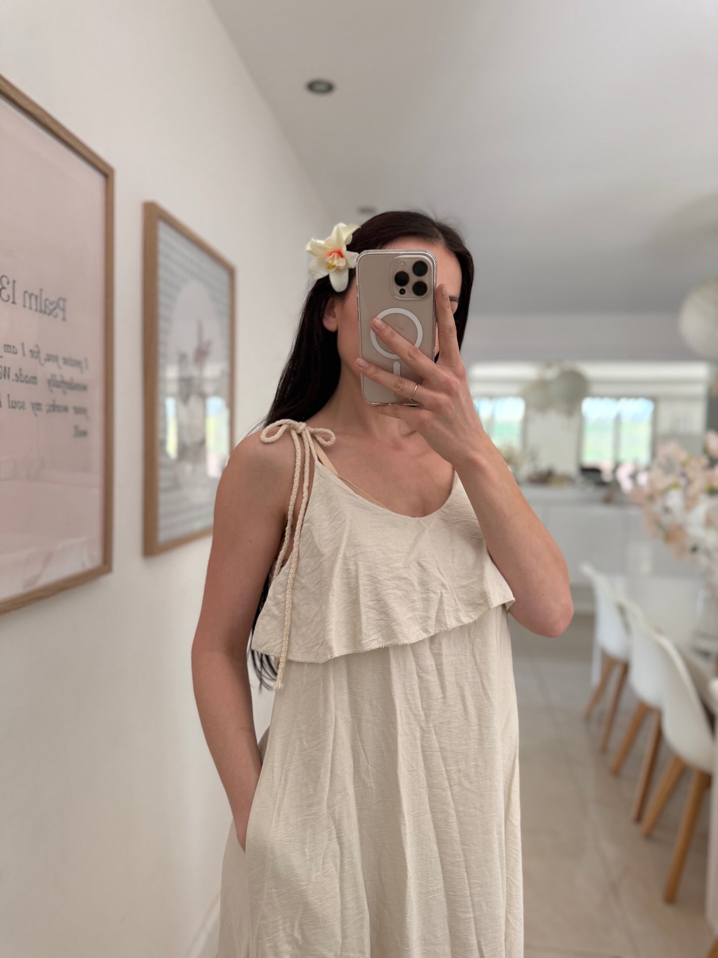 Robe longue à poches