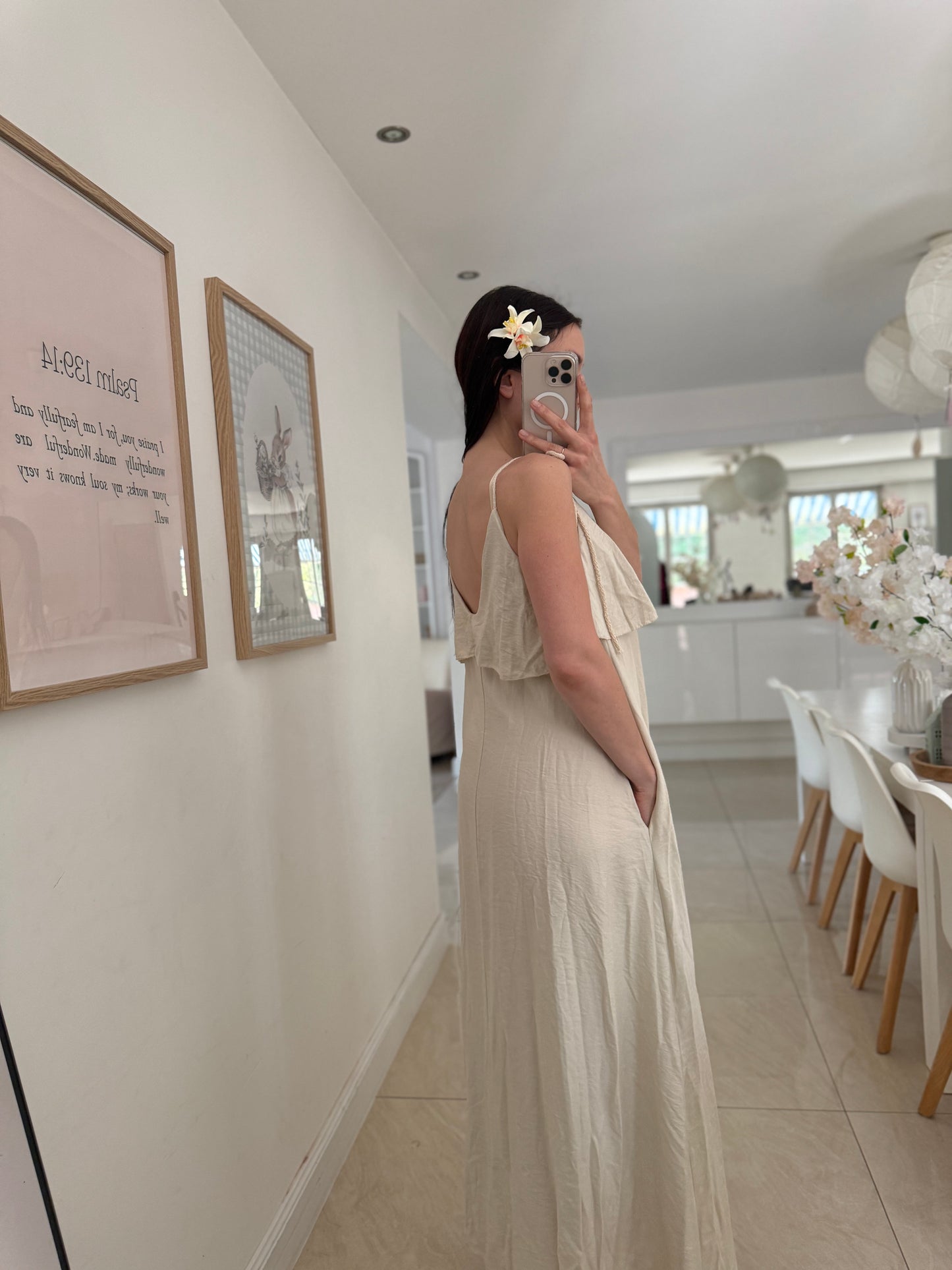 Robe longue à poches
