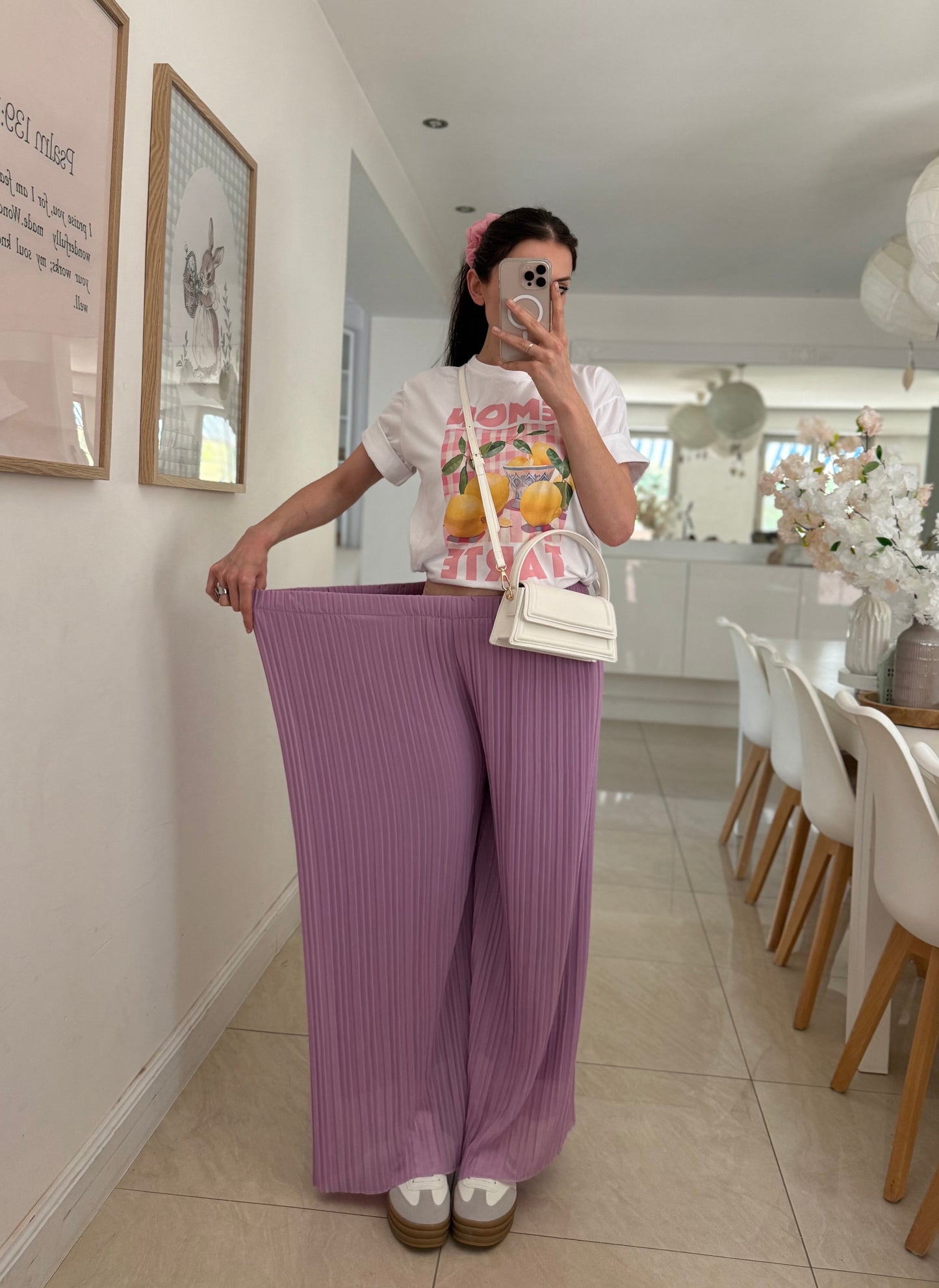 Pantalon plissé (plusieurs coloris)