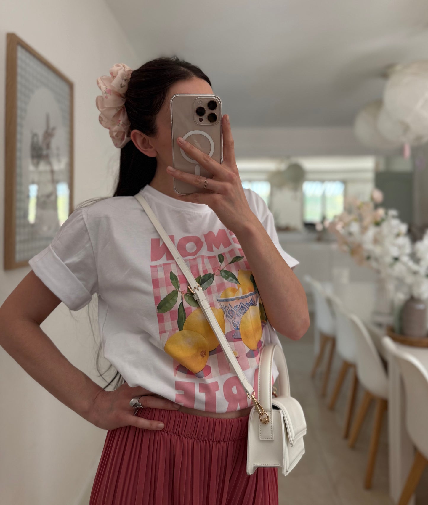 T-shirt large imprimé