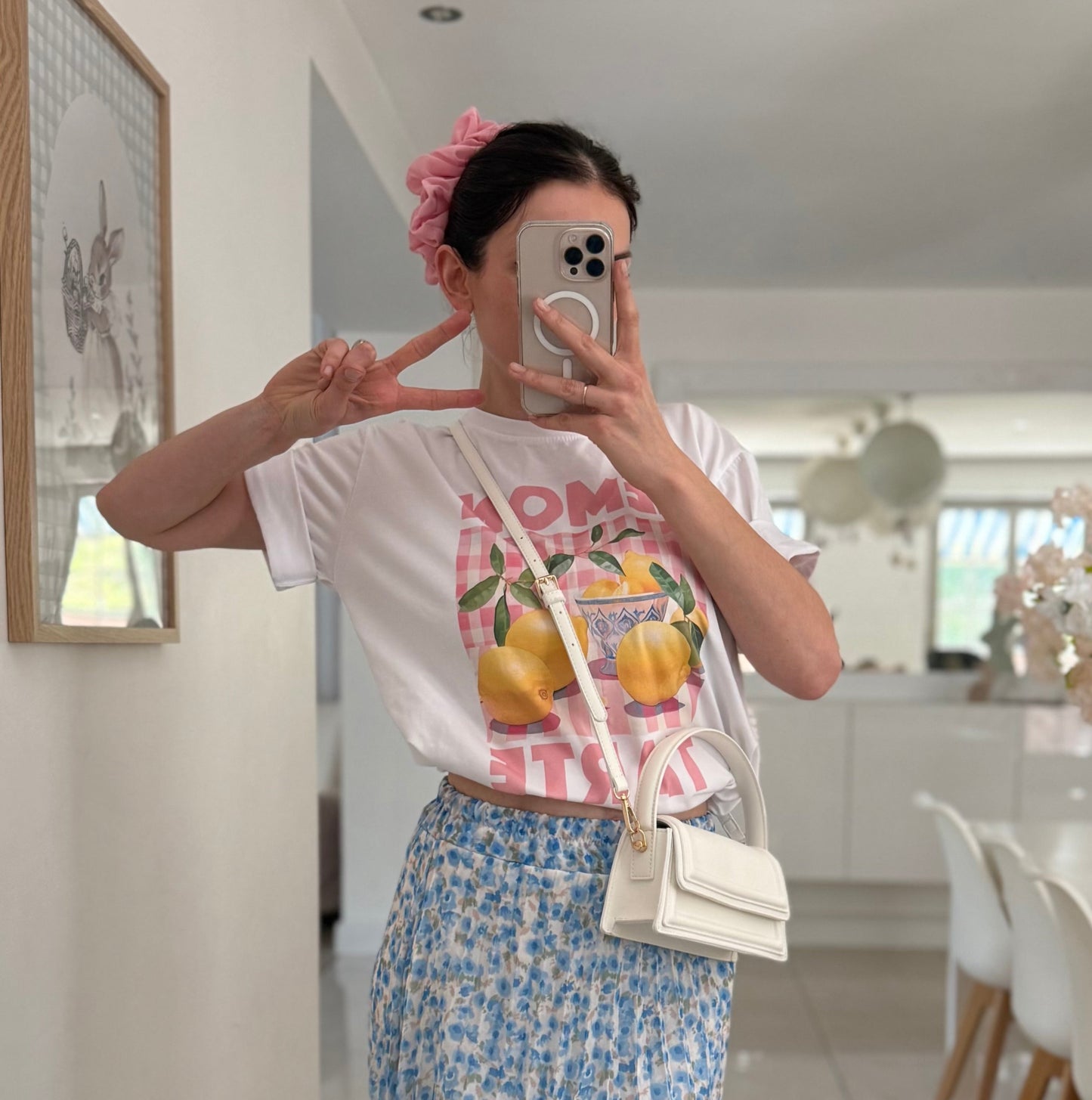 T-shirt large imprimé