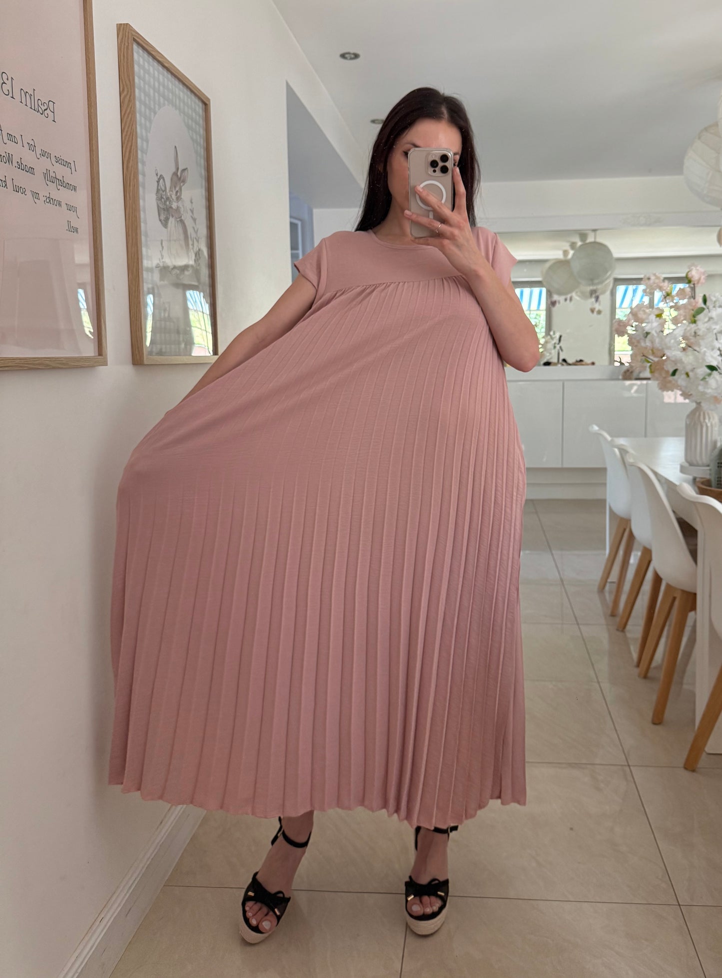 Robe plissée (plusieurs coloris)