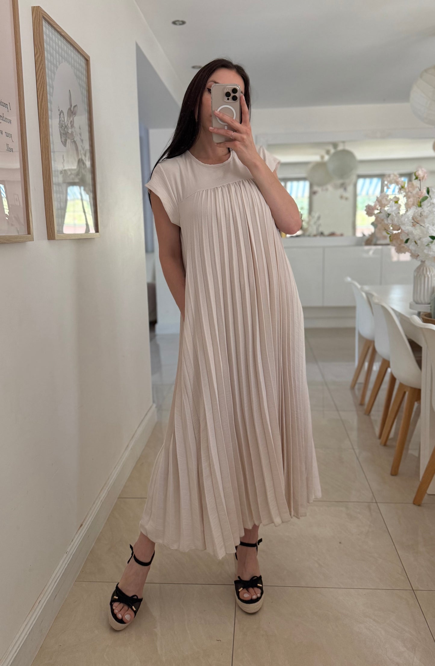 Robe plissée (plusieurs coloris)