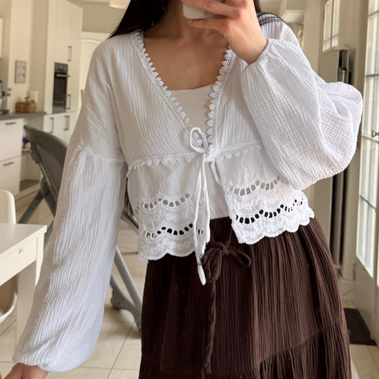 Blouse en gaze de coton