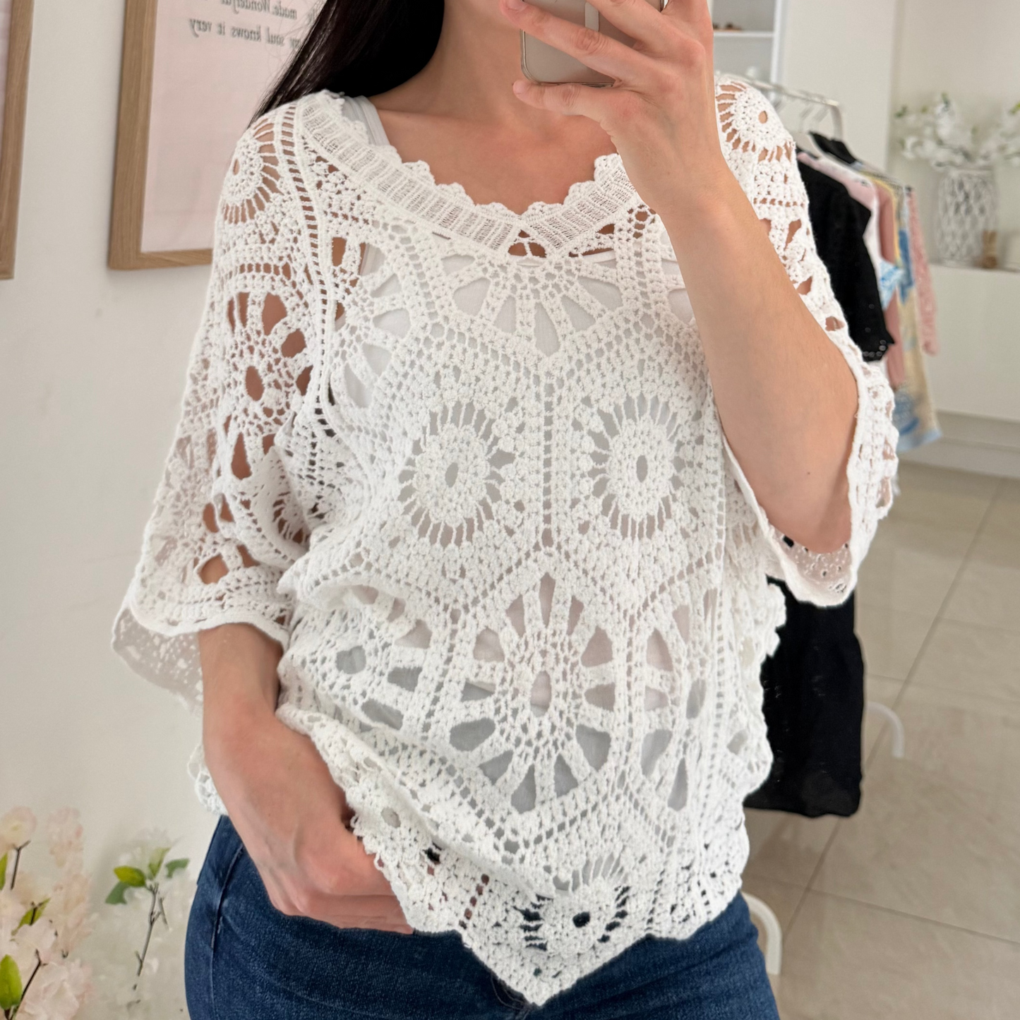 Top 2 pièces en crochet (plusieurs coloris)