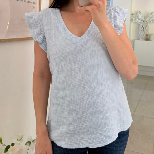 Top gaze de coton