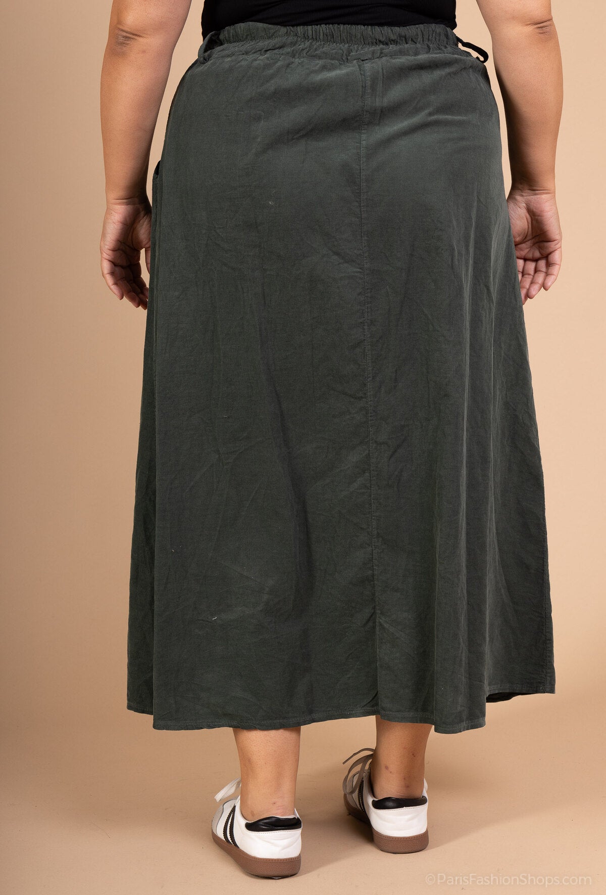 Jupe longue velours T38 à T50
