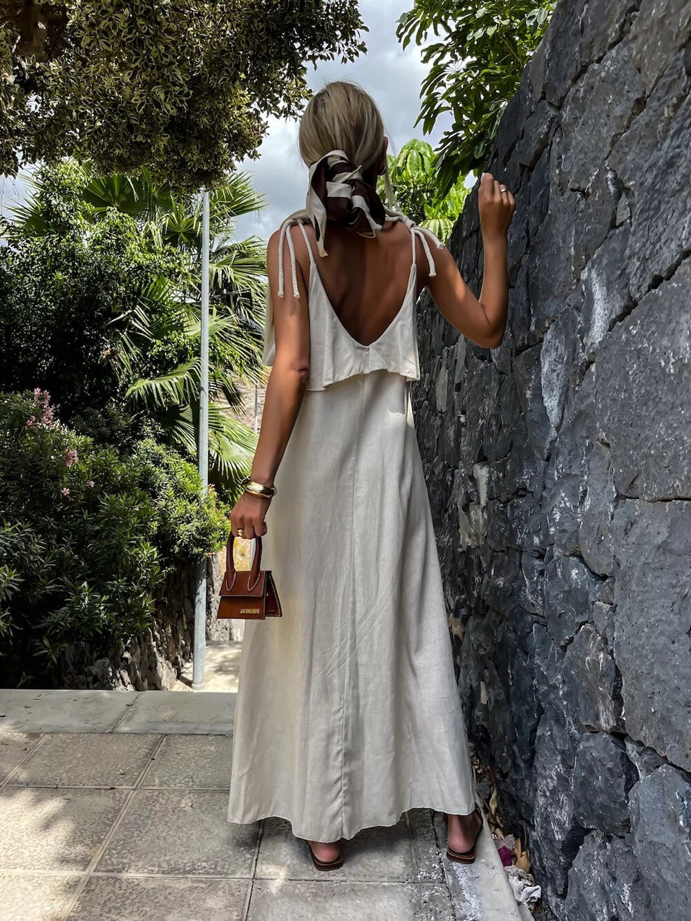 Robe longue à poches