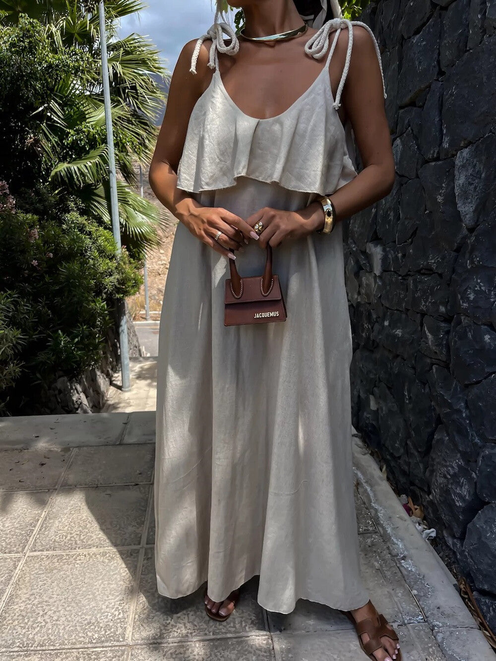 Robe longue à poches