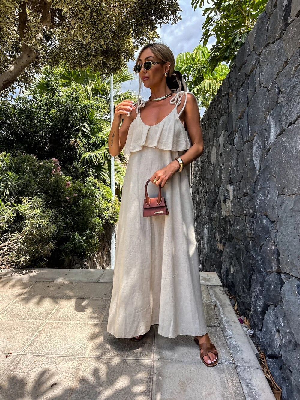 Robe longue à poches